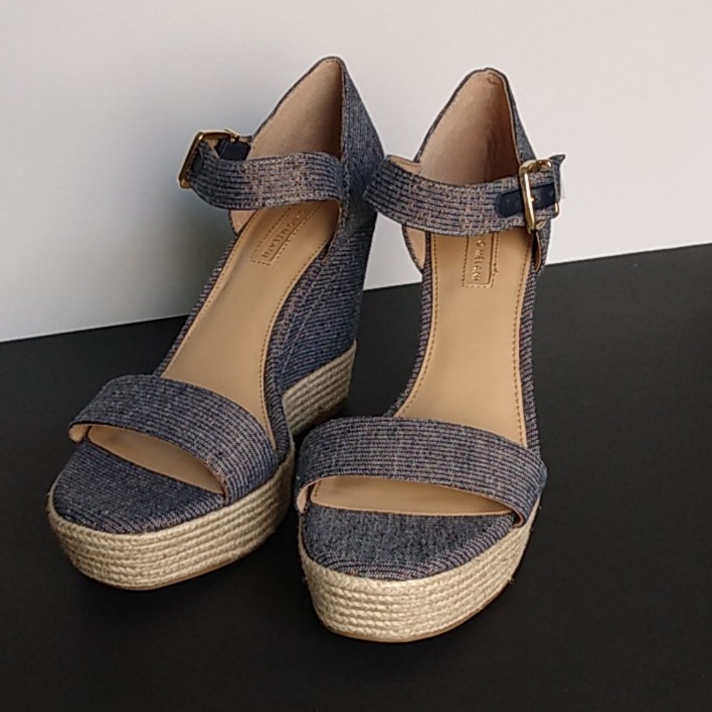 Antonio Melani Blue Lauralyn Platform Wedge - Picture 6 of 11